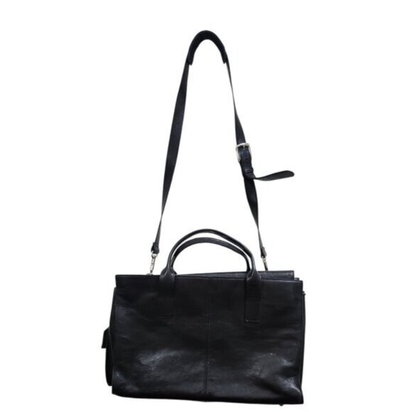 Wilsons Leather Pelle Studio Black Business Briefcase Laptop Handbag - Picture 4 of 15